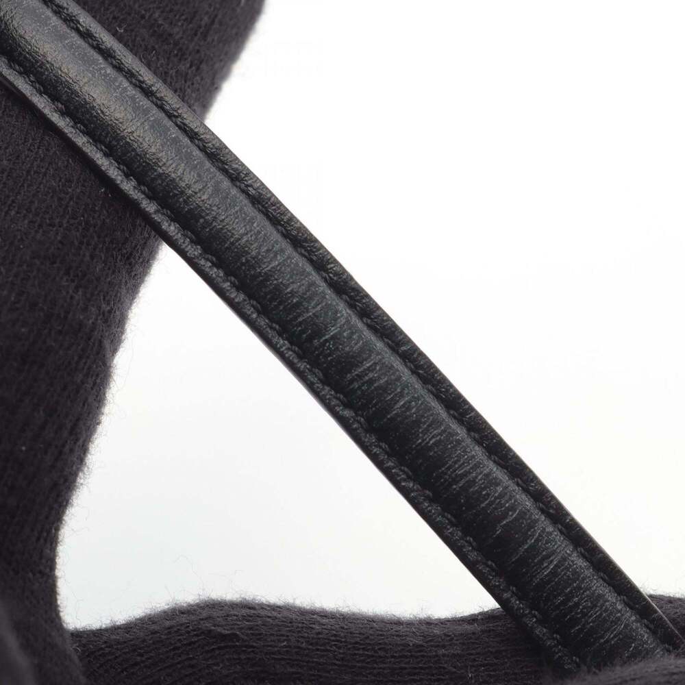 LOUIS VUITTON Black Monogram Leather Charm Bracelet - Picture 6 of 6